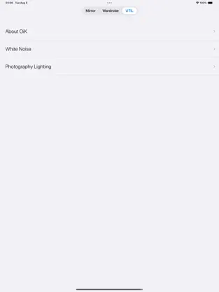 iPad interface screenshot